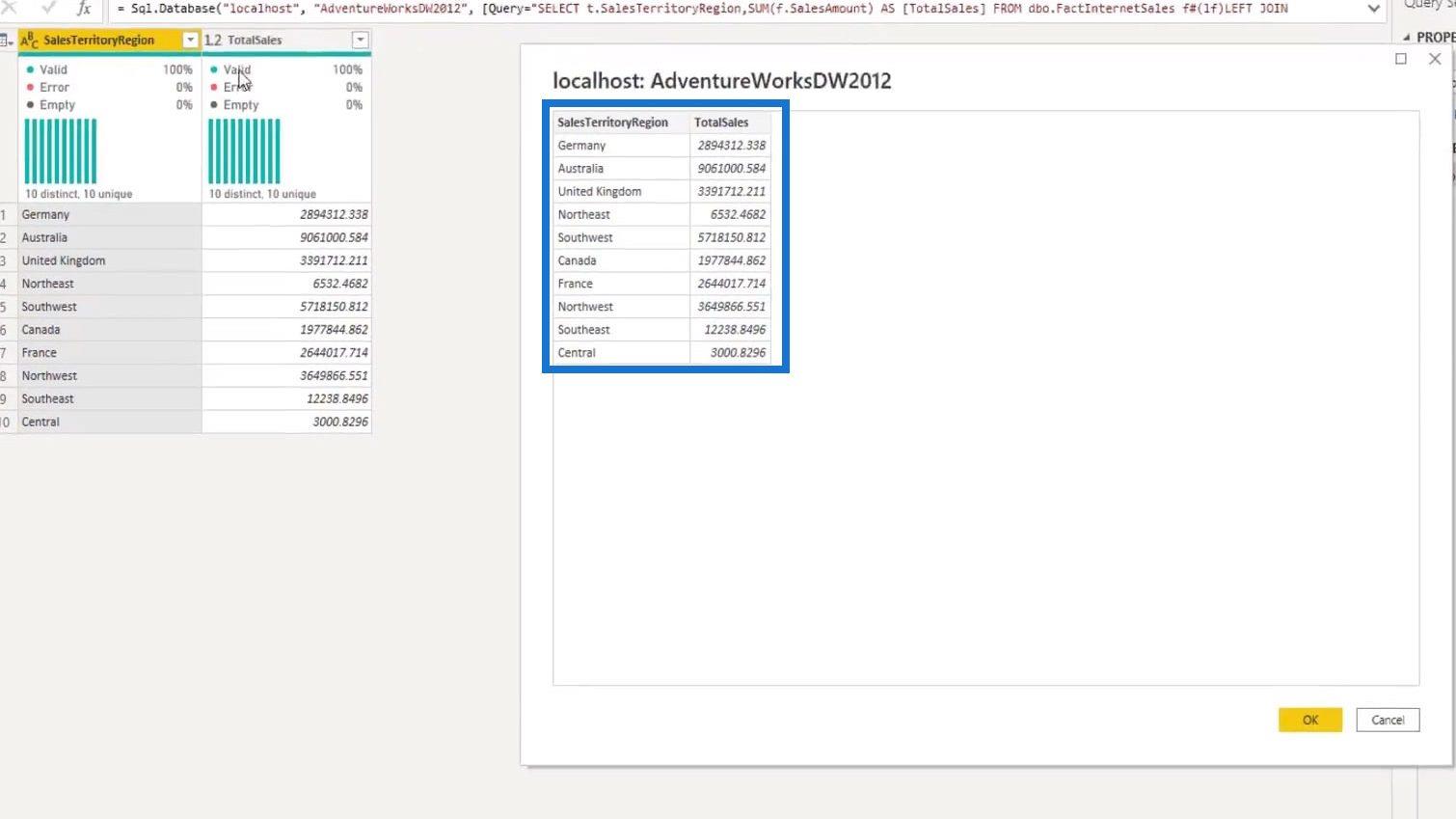 Spørrfolding og tilkobling til SQL Server