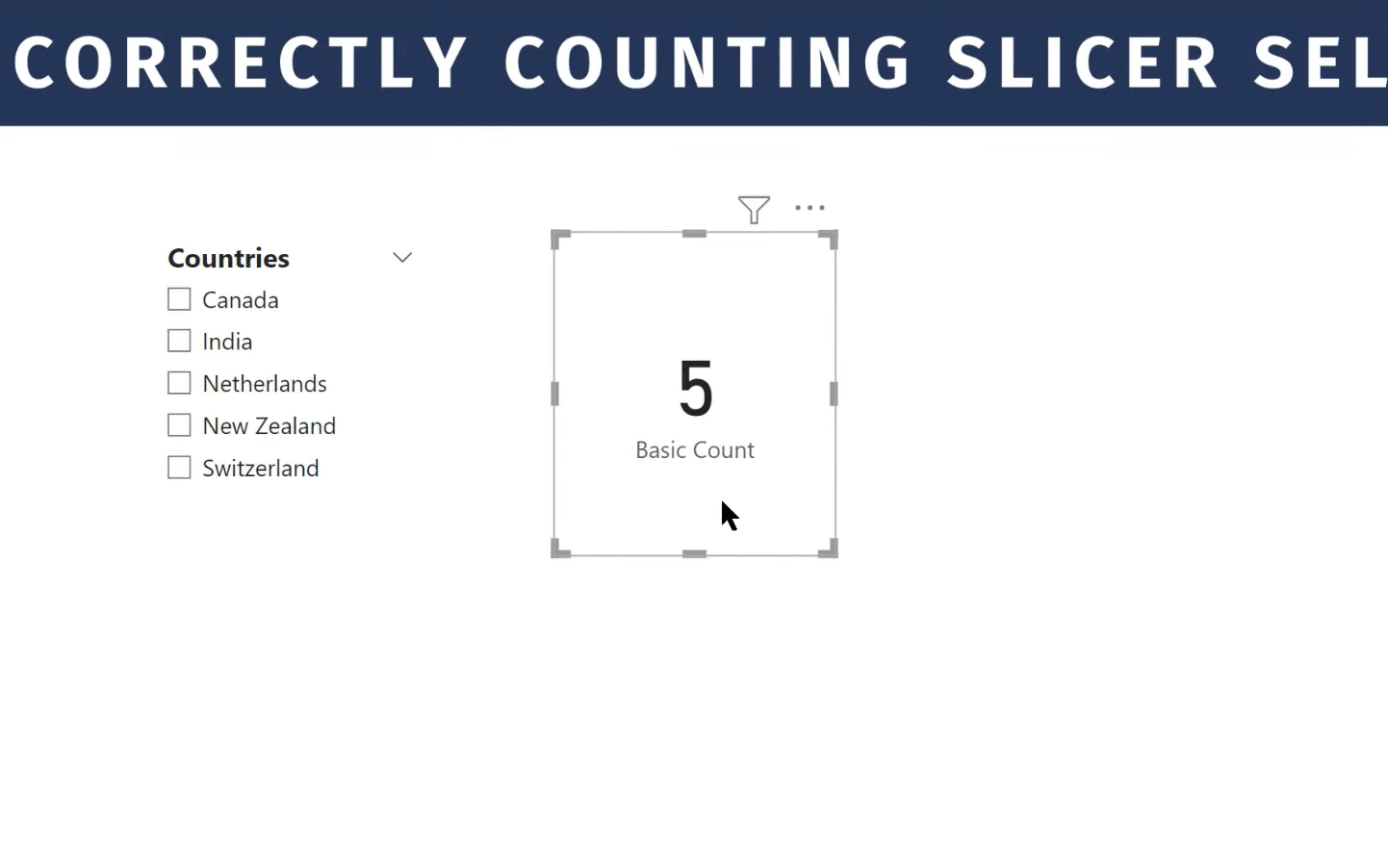 LuckyTemplates Slicers -opetusohjelma: Valintojen laskeminen oikein