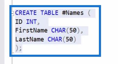 Alapvető SQL-táblaműveletek