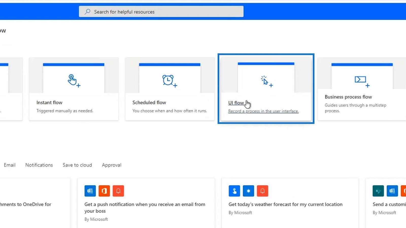 UI-flowoutput i Power Automate