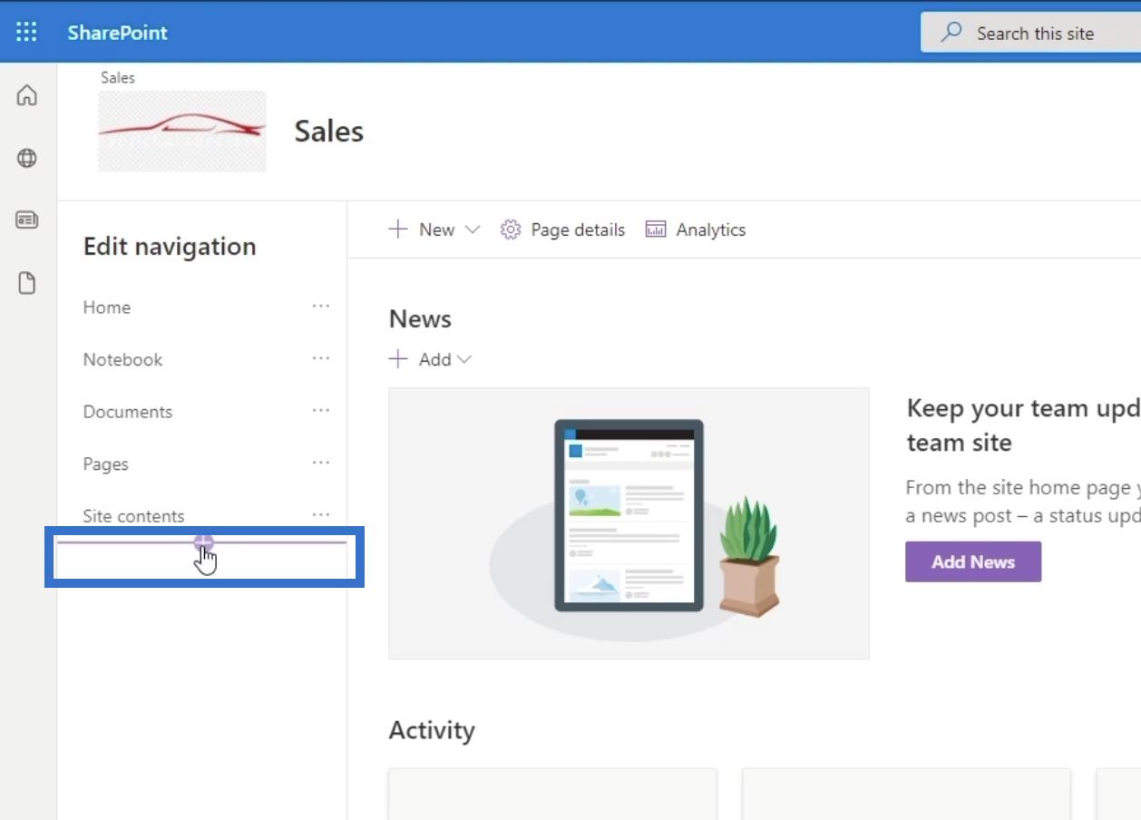 SharePoint Site Navigation Elements: En översikt