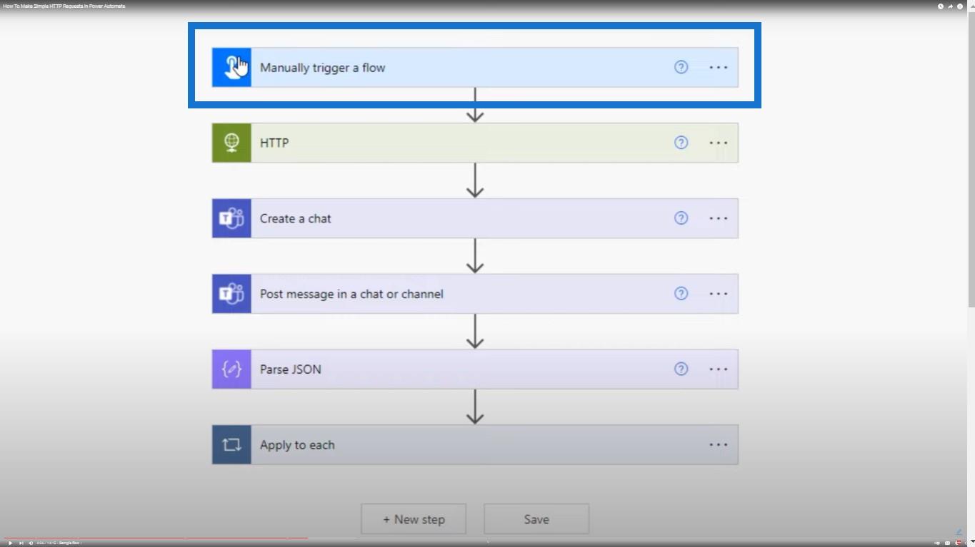 Lag en HTTP-forespørsel i Power Automate