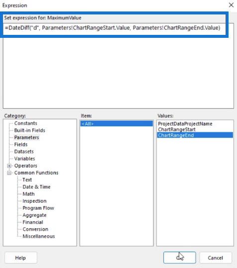 Lag et Gantt-diagram i LuckyTemplates Report Builder