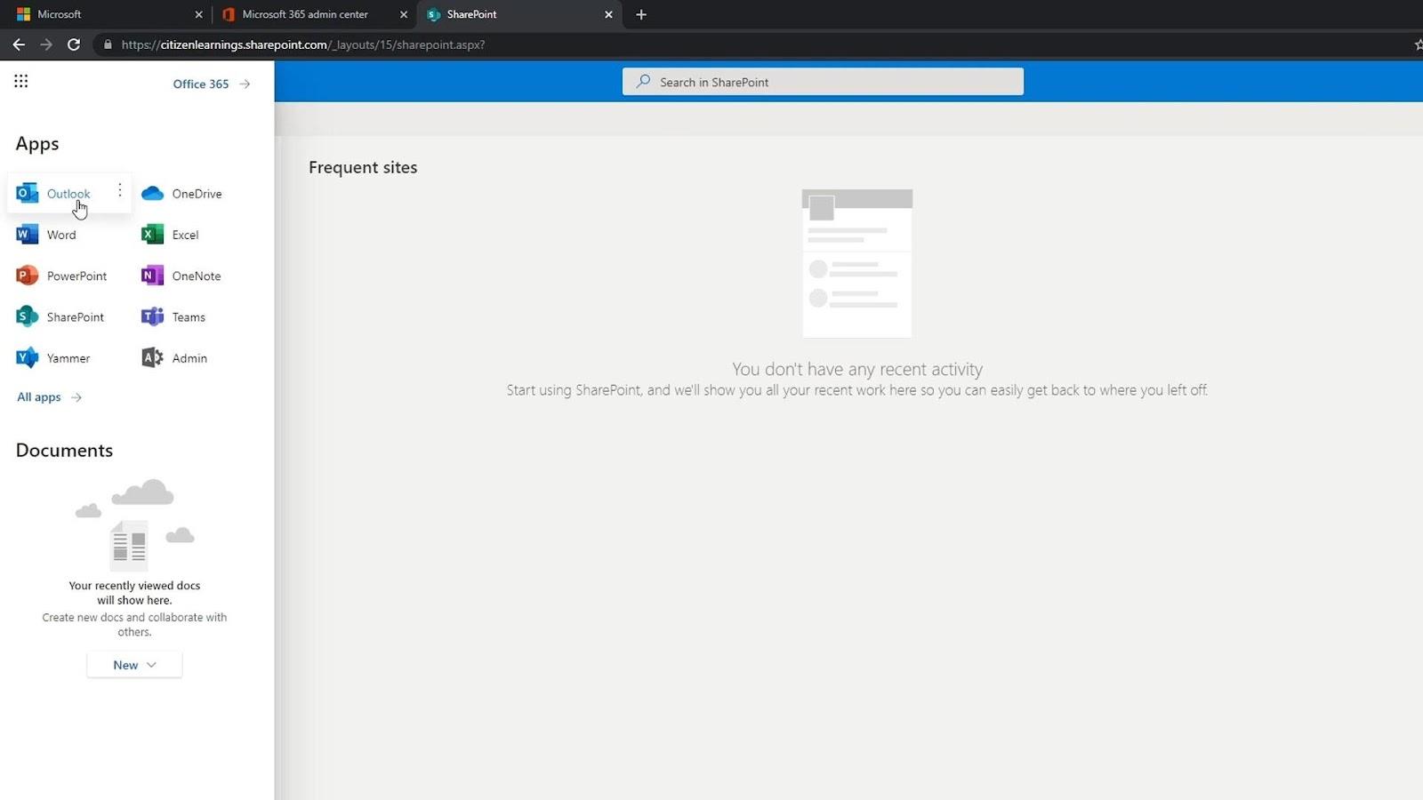 MS SharePoint Tutorial: Kontooprettelse