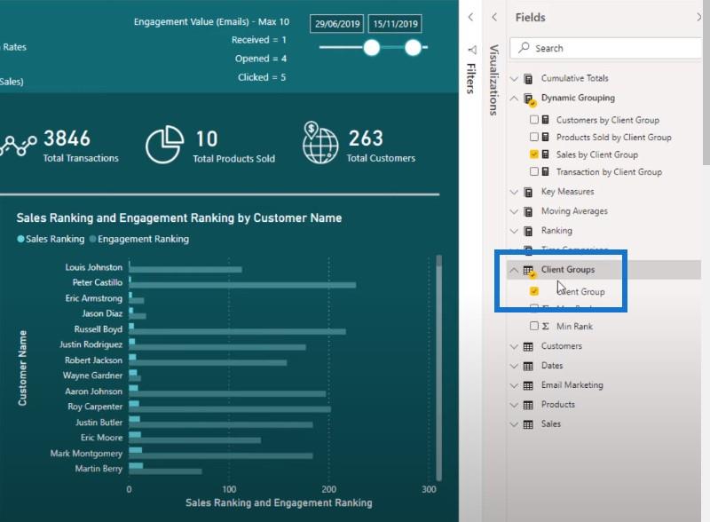 LuckyTemplates-raportti: Dynamic Segmentation Insights