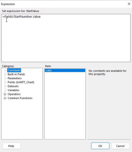 Lag et Gantt-diagram i LuckyTemplates Report Builder