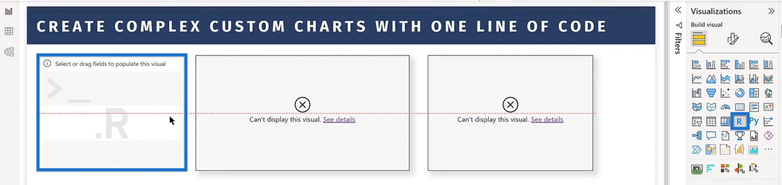 Använda R i LuckyTemplates: Skapa komplexa bilder