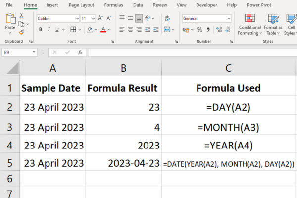 Excel Formulas Cheat Sheet: Mellomveiledning