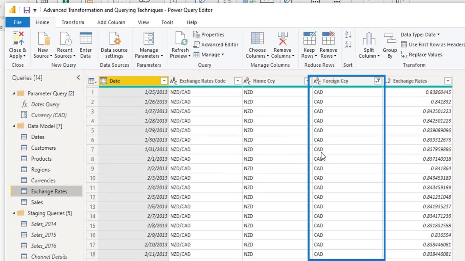 LuckyTemplates Parameters Via Query Editor