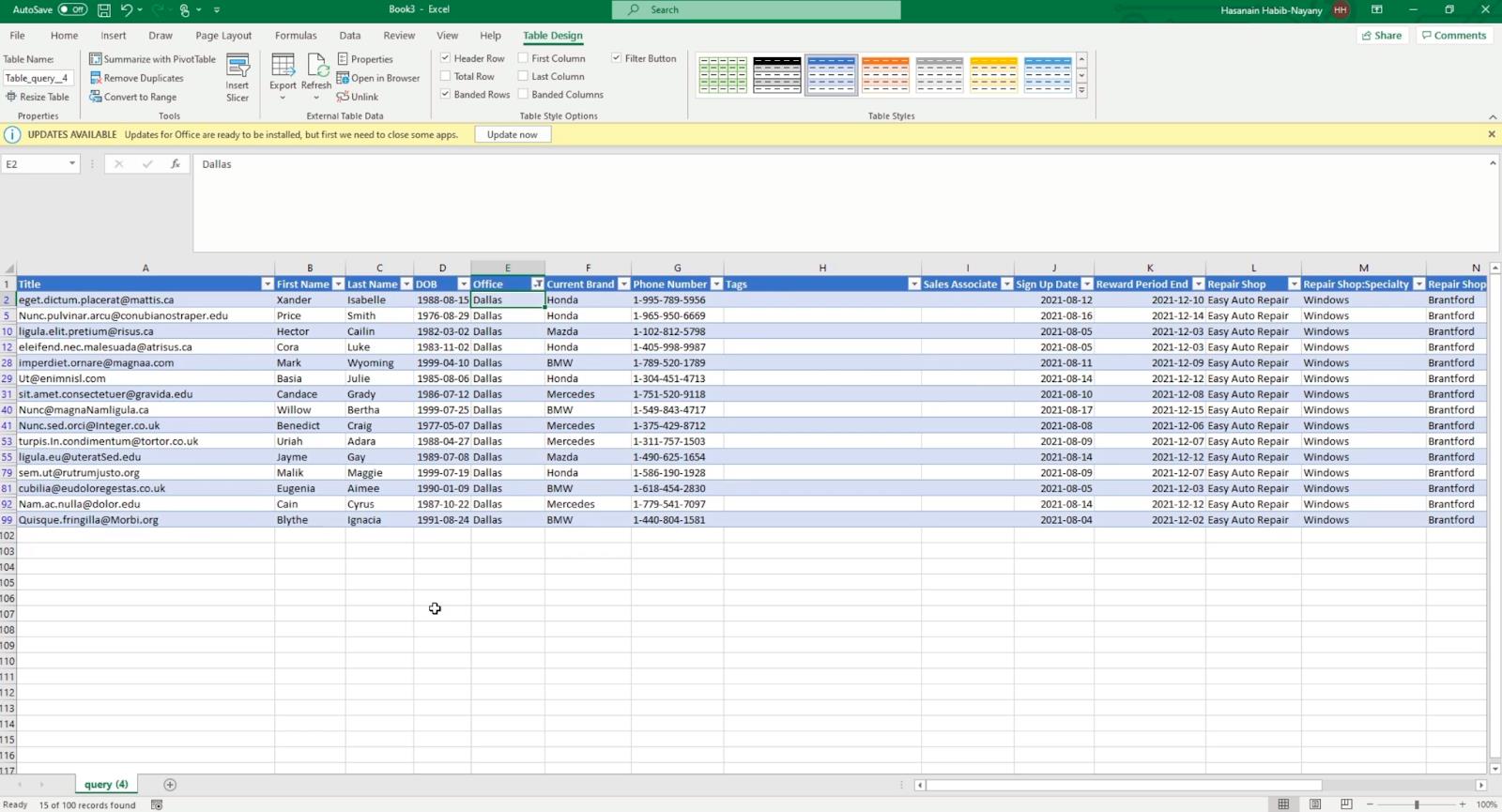 SharePoint-listák exportálása Excel- vagy CSV-fájlba