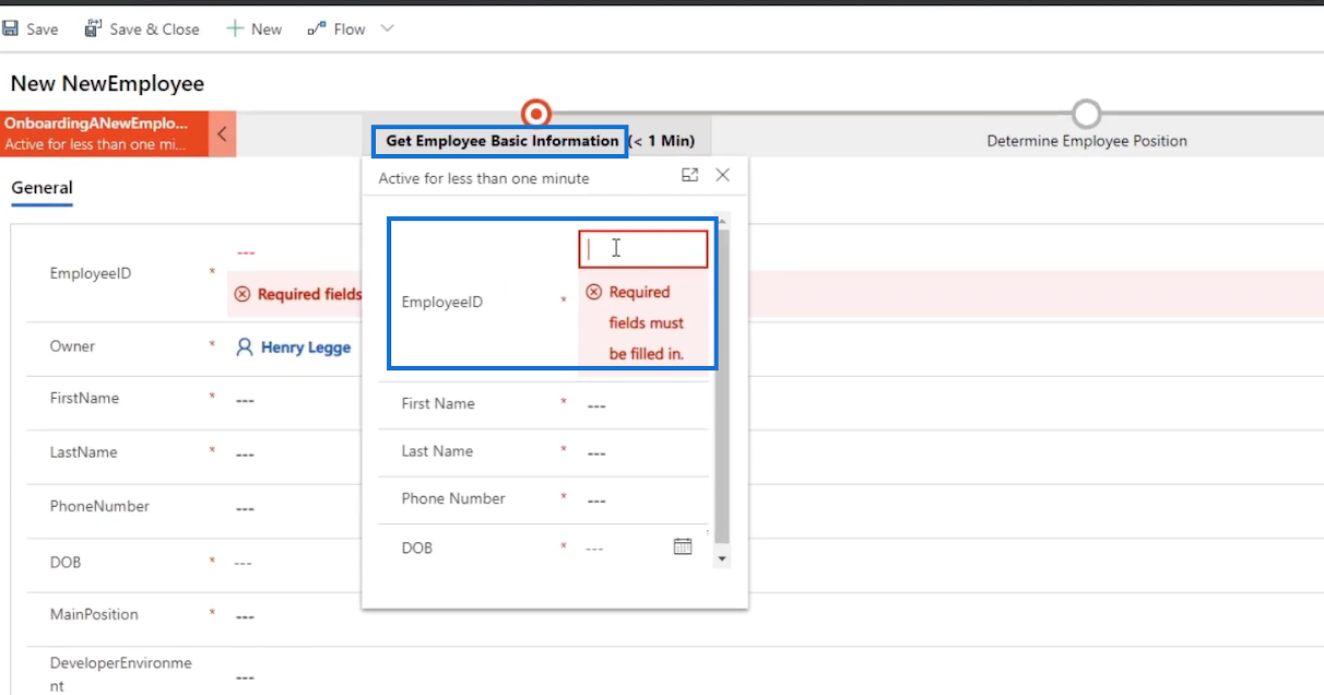 Forretningsprocesstrømme i Microsoft Power Automate