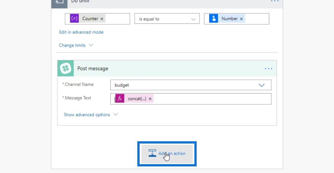 Do Until Loop Control у Power Automate