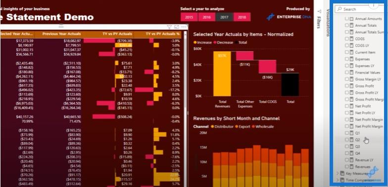 LuckyTemplates Financial Dashboard: Komplette tabelltilpasningstips