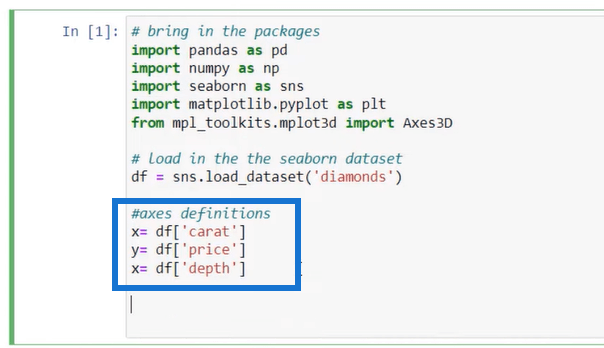 Lag 3D-spredningsplott ved å bruke Python i LuckyTemplates