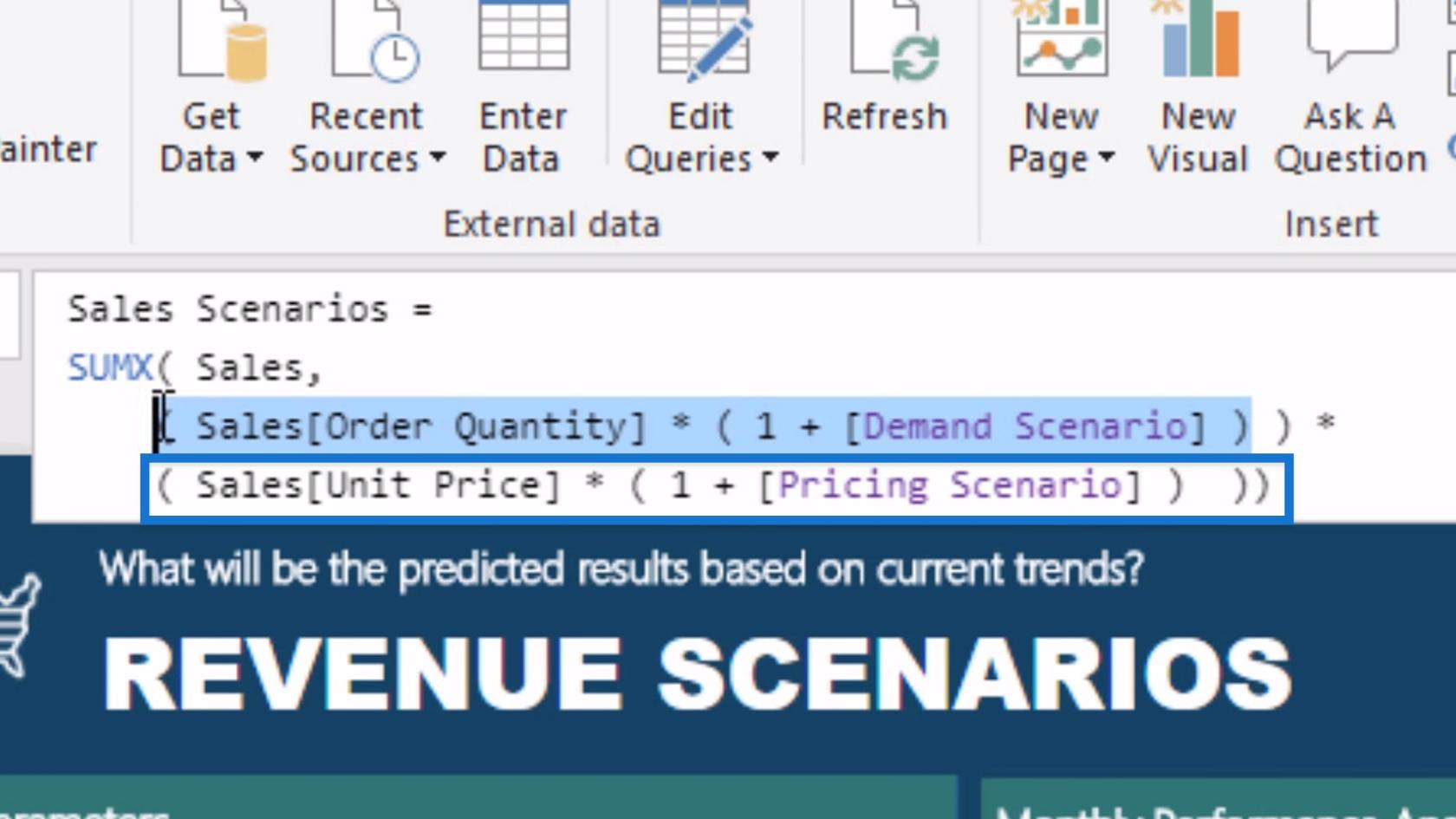 Kom godt i gang med "Hvad nu hvis"-parameteren i LuckyTemplates