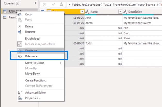 Hogyan lehet dinamikusan egyesíteni az oszlopokat egy Power Query-táblázatban