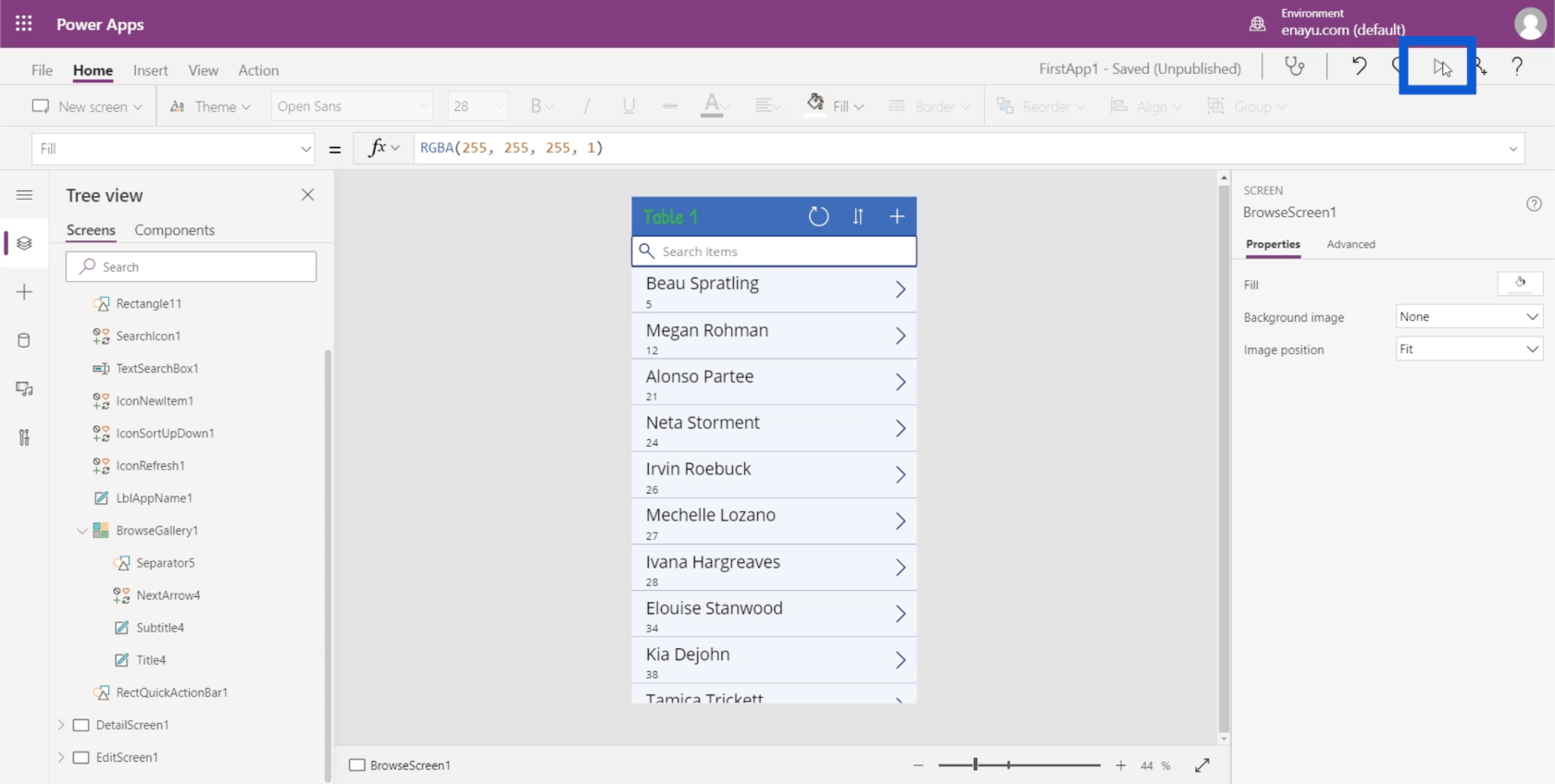 PowerApps Gallerier: En introduktion