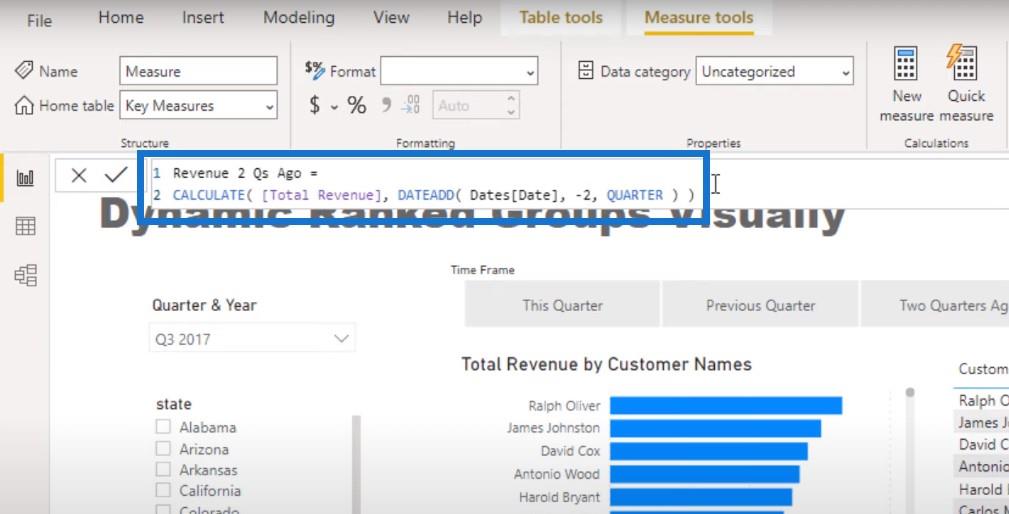 Rangering av visualisering i LuckyTemplates – Dynamic Visual