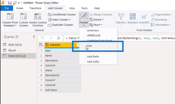 Ako dynamicky zlúčiť stĺpce v tabuľke Power Query