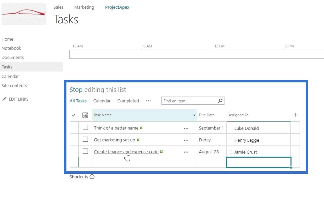 SharePoint-projektisivusto: luominen ja määrittäminen