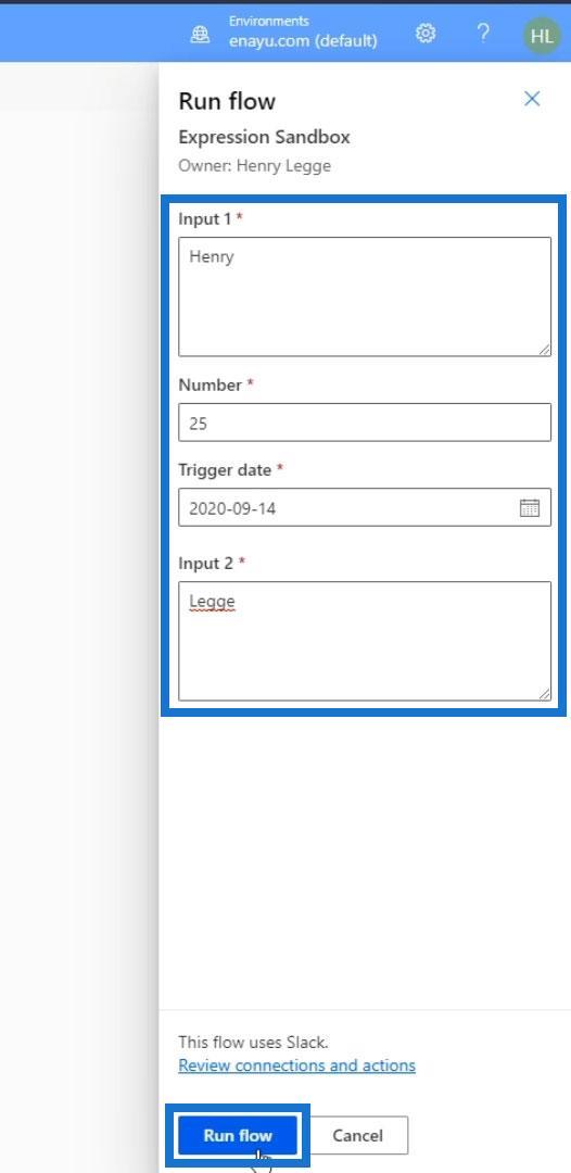 Microsoft Flow String Functions: Concat ja Replace