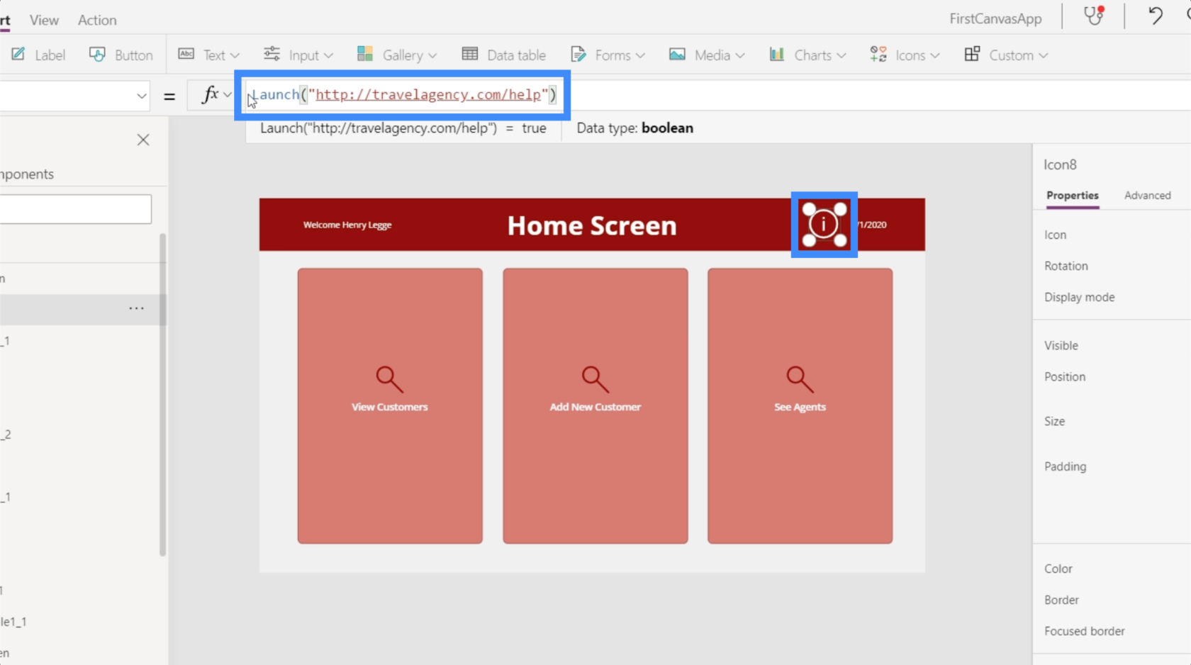 PowerApps-startfunksjon: Slik starter du andre tjenester fra appen din