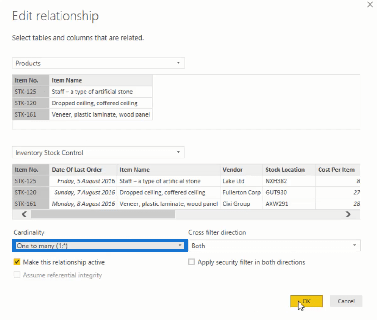 Datamodell LuckyTemplates for lagerstyring