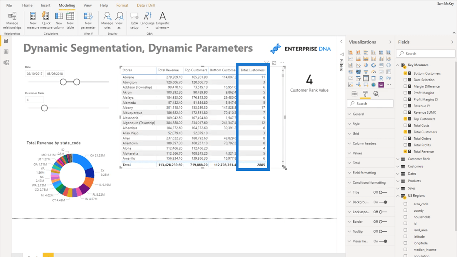 Dynamisk segmentering med dynamiske parametre – avancerede LuckyTemplates & DAX-teknik