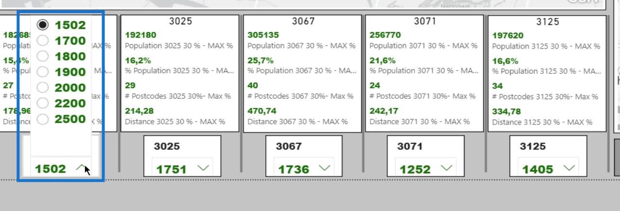 Huff Gravity Model Analysis In LuckyTemplates