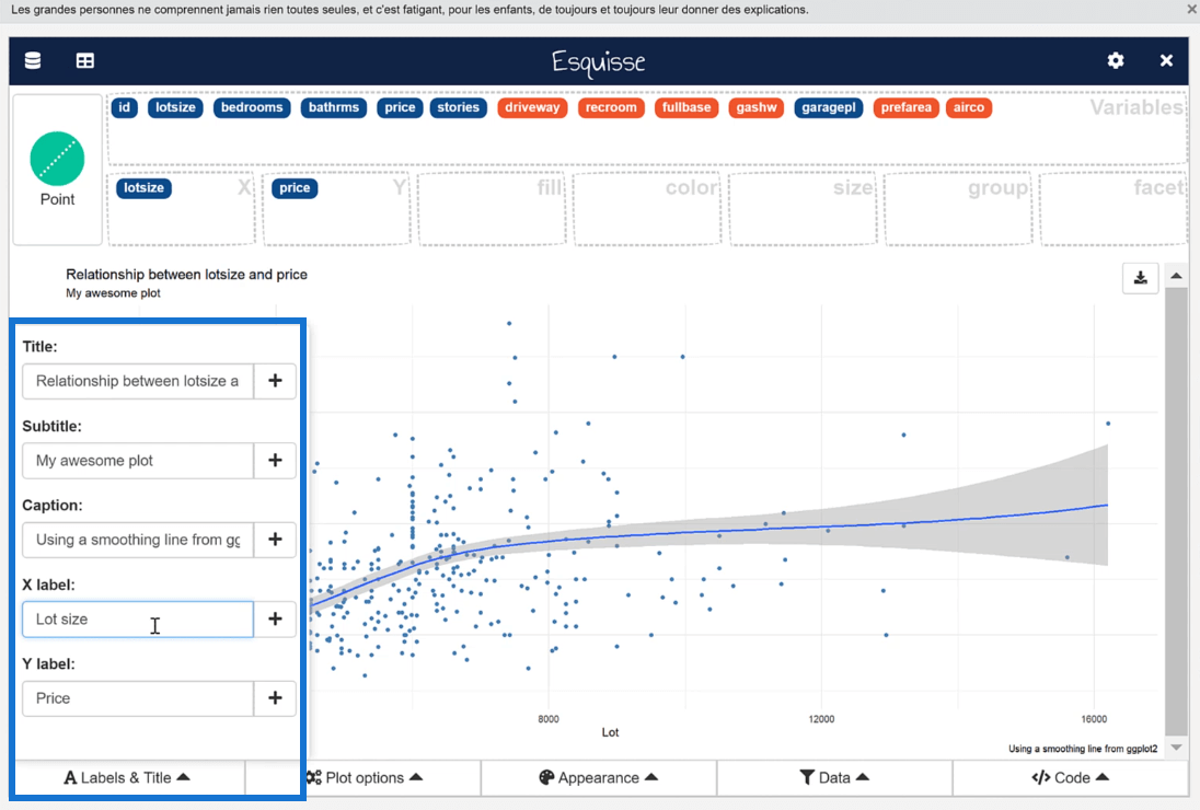 GGPLOT2 In R: Візуалізації з ESQUISSE