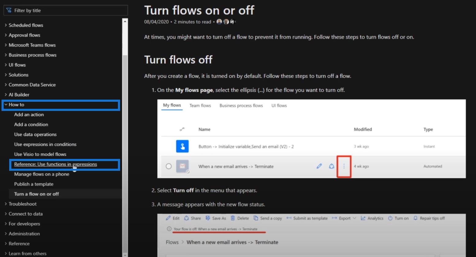 Power Automate Documentation Walkthrough