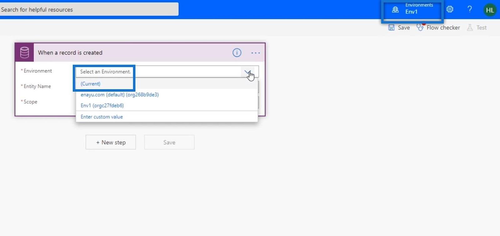 Business Process Flow Integration i Power Automate