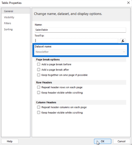 LuckyTemplates paginerade rapporter: Hur man formaterar lista