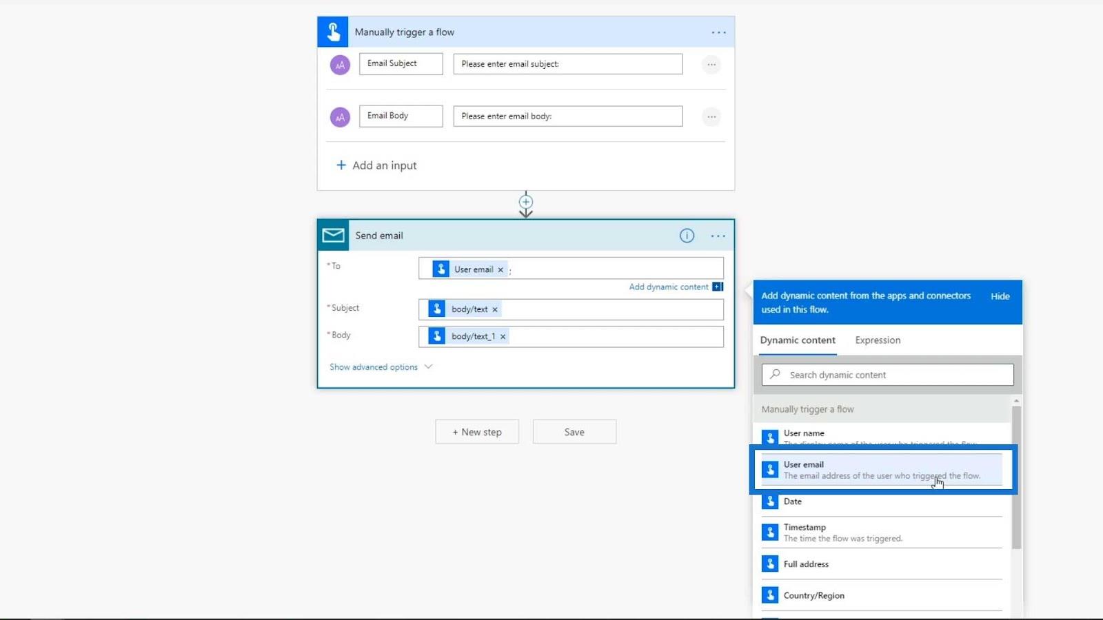 Microsoft Flows: Úpravy a sledování v Power Automate