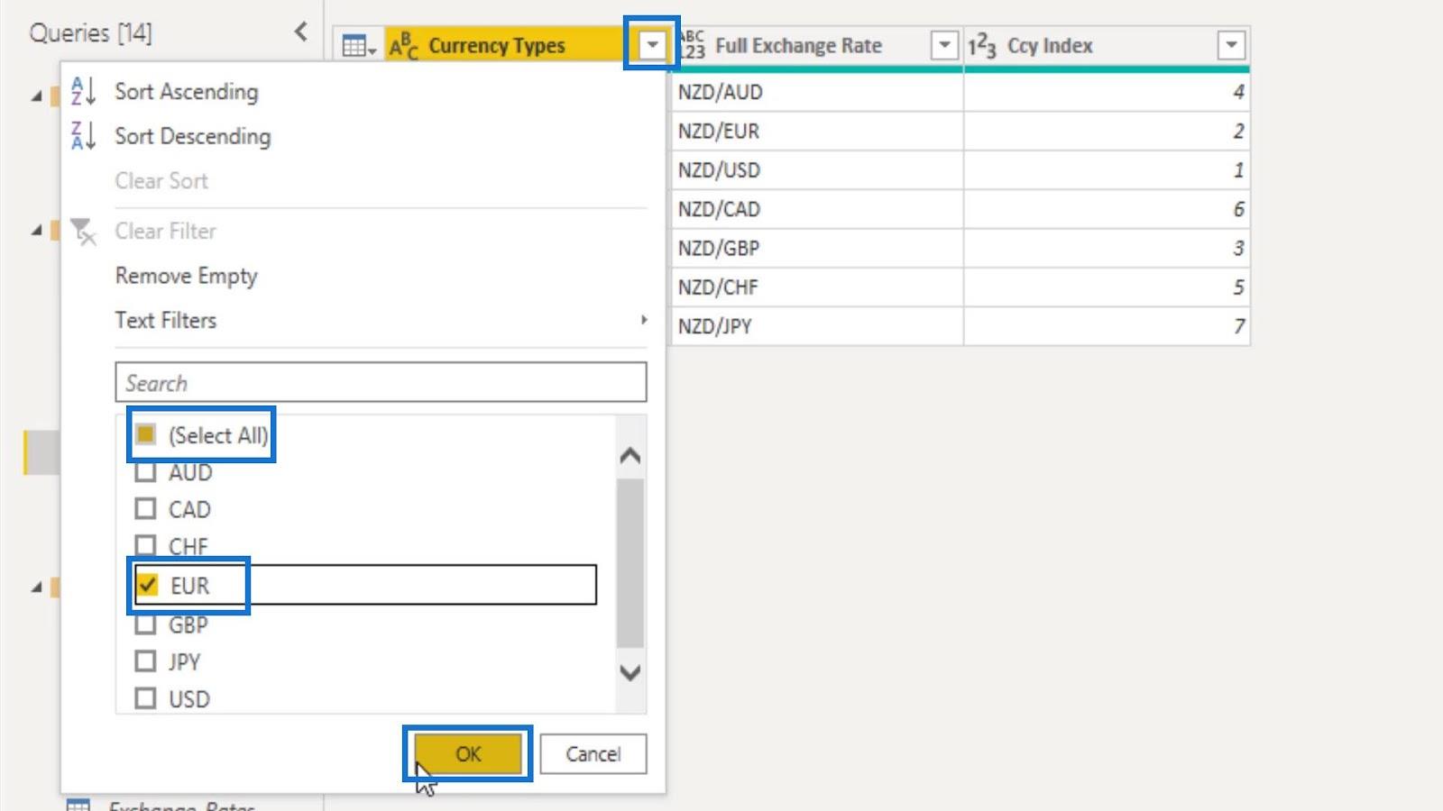 LuckyTemplates parametrar via frågeredigerare