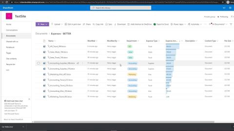 MS SharePoint-visninger | Opprette og lagre