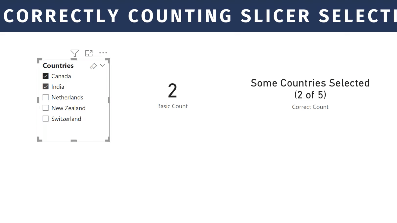 Výukový program LuckyTemplates Slicers: Správne počítanie výberov
