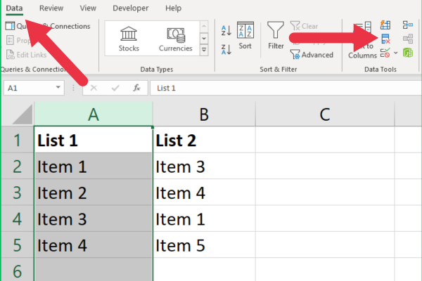 Jak porovnat dva sloupce v aplikaci Excel pomocí funkce VLOOKUP