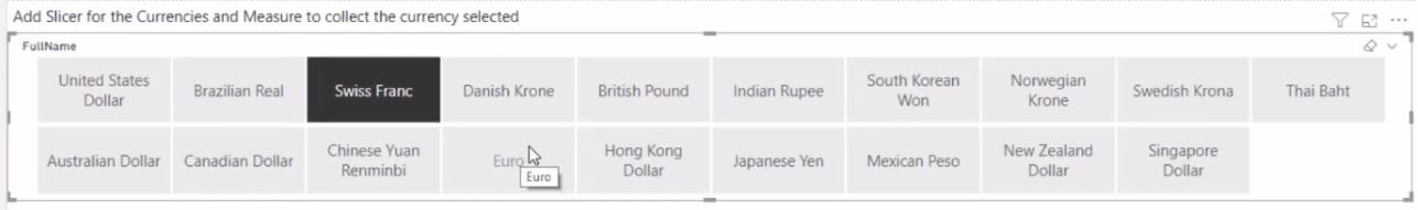 Oprettelse af en valutaomregningstabel i LuckyTemplates