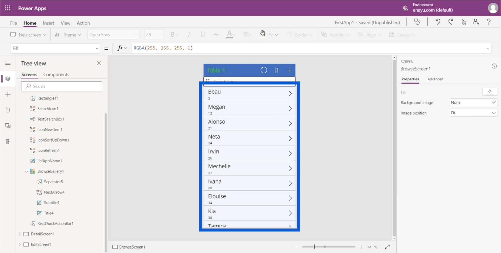 PowerApps Gallerier: En introduktion