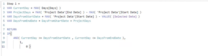 Opprette et Gantt-diagram i LuckyTemplates ved å bruke matrise