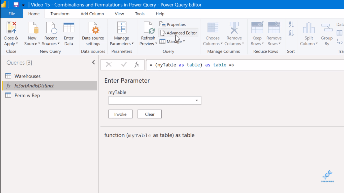 Kombinatorisk analys med hjälp av Power Query i LuckyTemplates