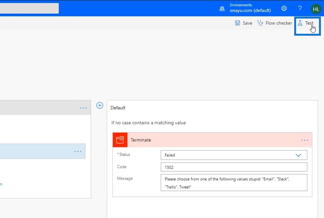 Power Automate Afslut handlingskontrol i flows