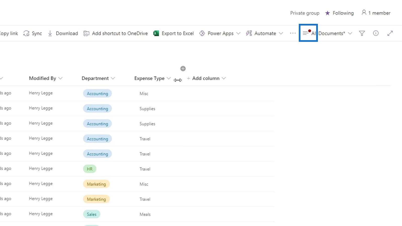 Tilføjelse af metadata i SharePoint ved hjælp af kolonner