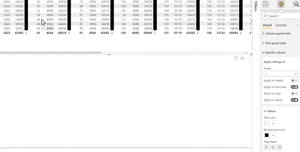 Matrixvisualisering i LuckyTemplates