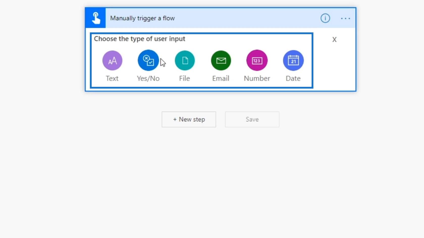 Vstupy pracovného toku v Microsoft Power Automate