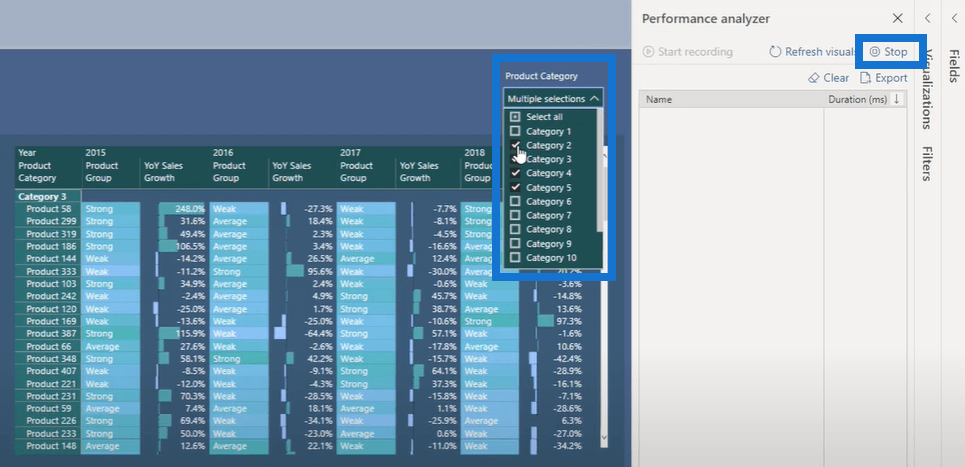 Tips för att använda Performance Analyzer-funktionen i LuckyTemplates