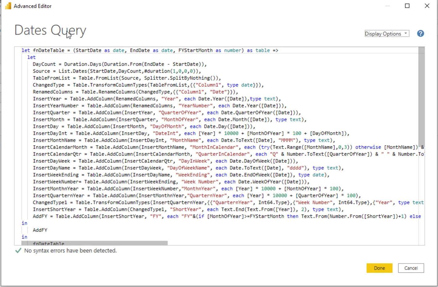 Gode ​​fremgangsmåter for Power Query for datamodellen din