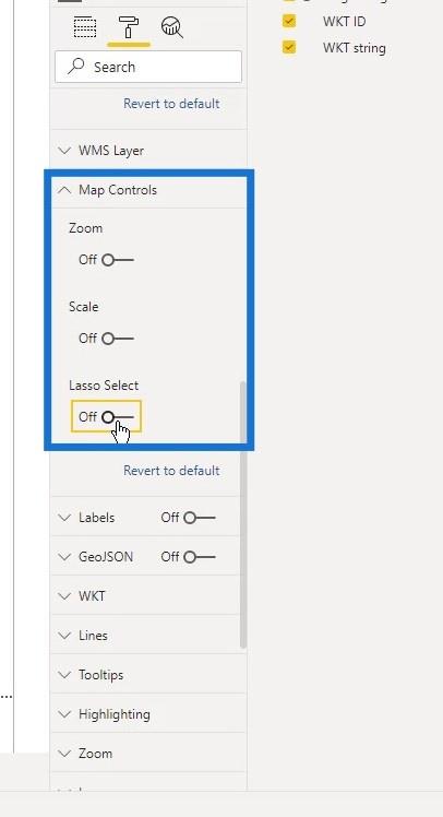 Vizuálna mapa ikon LuckyTemplates: WKT Strings