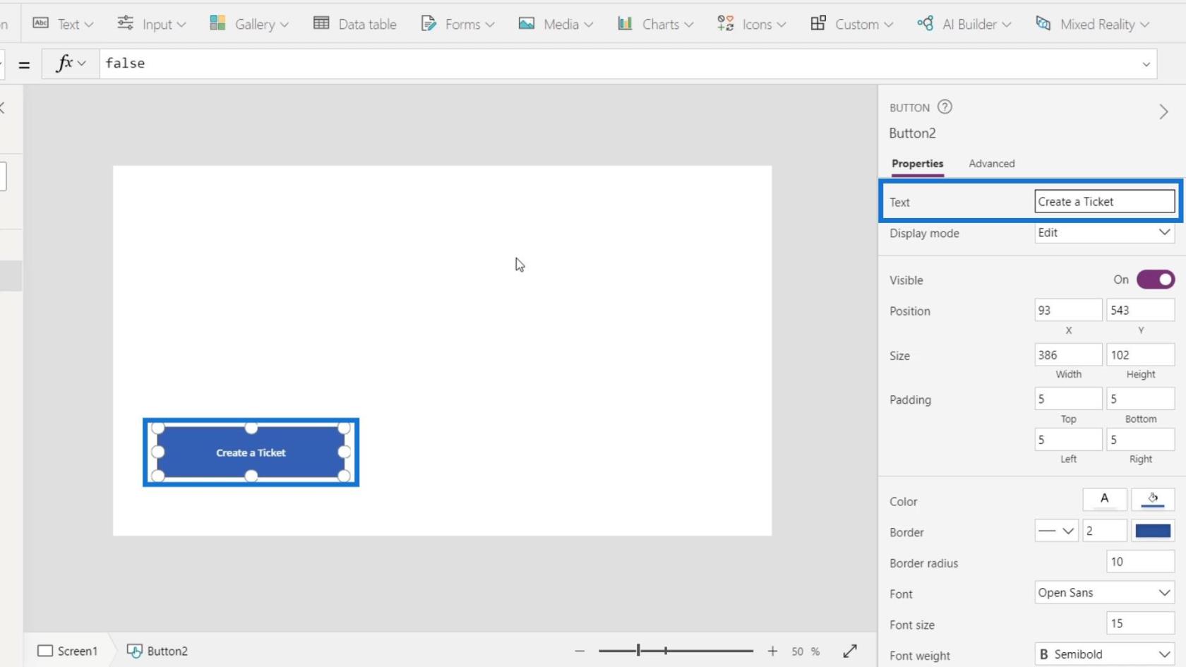 PowerApps-integration i Microsoft Power Automate